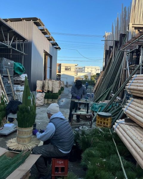 門松作成作業